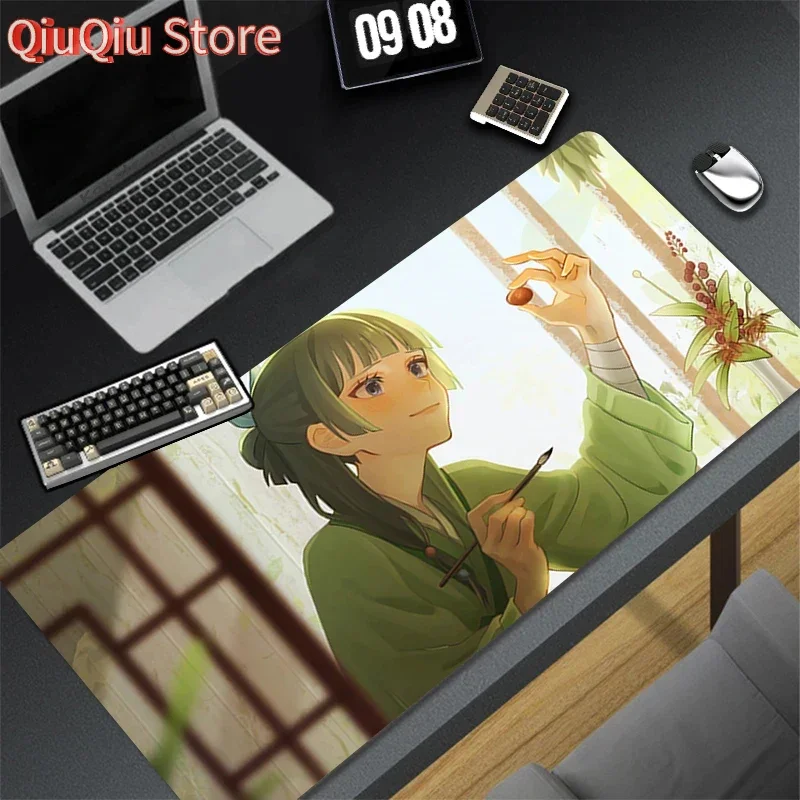 Mousepad Computer Gaming Zubehör HD Tastatur Pad Büro PC Gummi Mauspad Decoracion The Apothecary Diaries Schreibtisch Mauspad Image