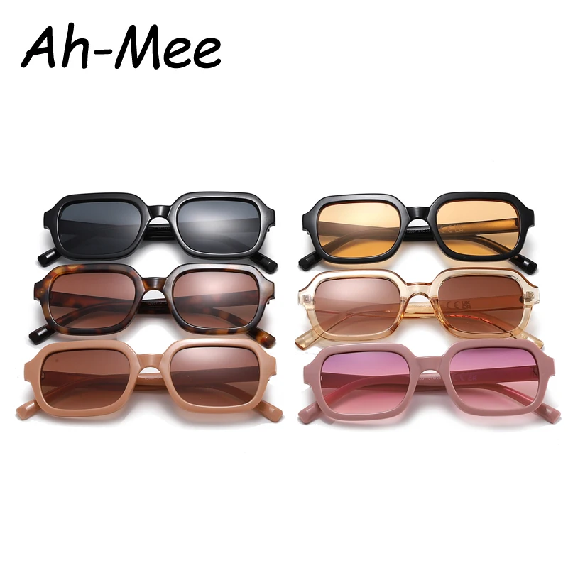 Mode Radfahren Kleine Quadratische Sonnenbrille Frauen Marke Brillen Trendy Gelb Vintage Sonnenbrille Weibliche Gafas De Sol Mujer UV400
