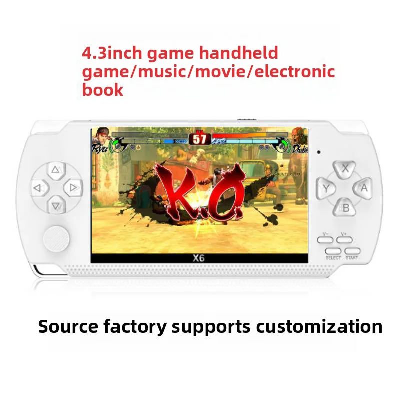 X6 Console de jeu 12 émulateurs 10,000 jeux d'arcade rétro Console d'arcade écran 4.3 pouces IPS jeu vidéo jouet cadeau