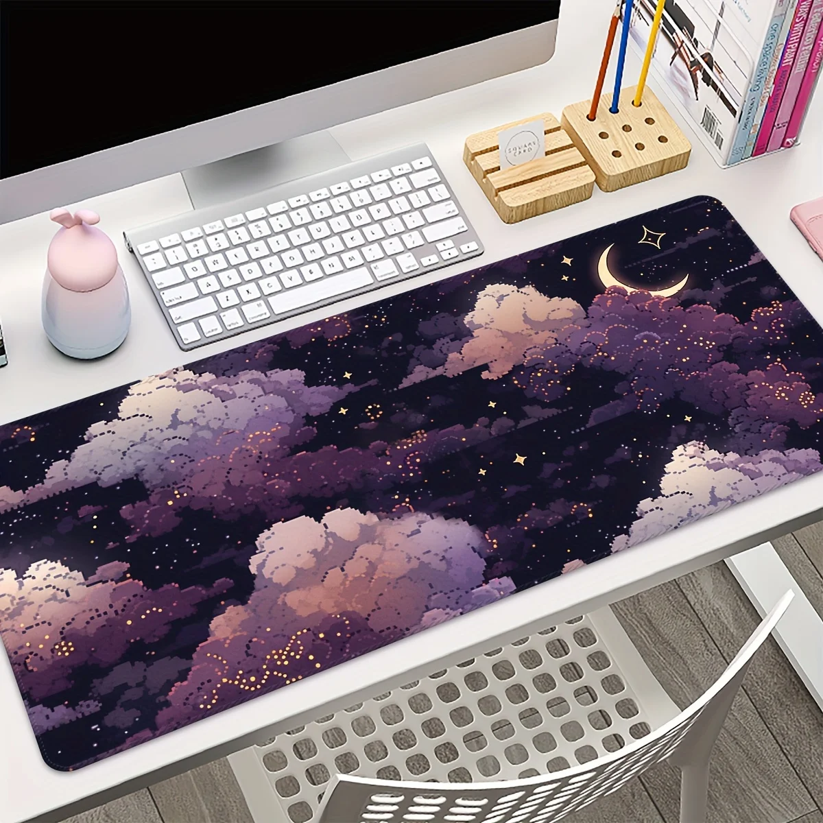 Extra großes Gaming-Mauspad – rutschfeste Gummi-Tischunterlage mit präzisen Nähkanten für E-Sport- und Computerspiele Image