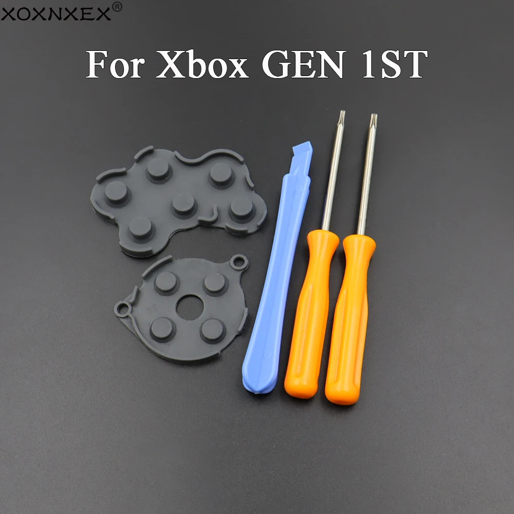 1/3/5Sets Für XBOX GEN 1ST Controller Leitfähige Silikon Gummi Taste Kontakt Pad ABXY Reparatur und Werkzeug Für XBOX