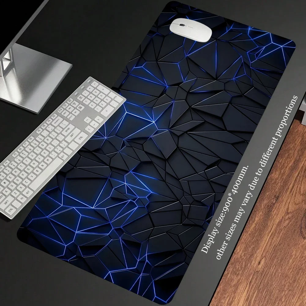 PC-Gamer-Mauspad, Gaming-Zubehör, großer Sinn für Technologie, Gaming-Matten, Schreibtischunterlage, Tastatur-Erweiterungspads, Gummi, rutschfest Image