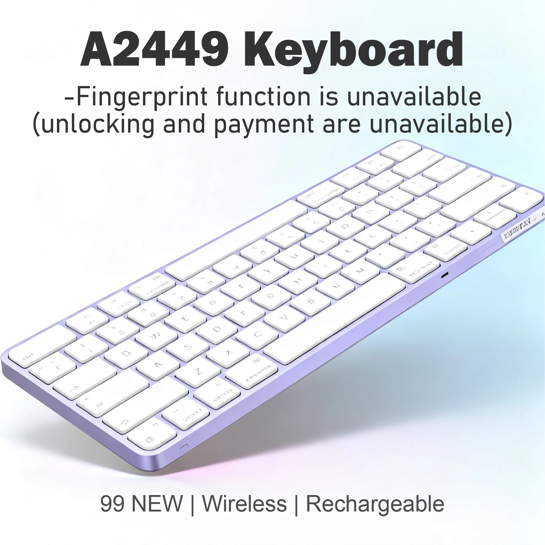 A2449 Magic Keyboard No Touch ID 99 Neu für Imac 24 Zoll A2550 A2438 A2439 Tastatur 2021 Jahr alle funktionieren gut Image