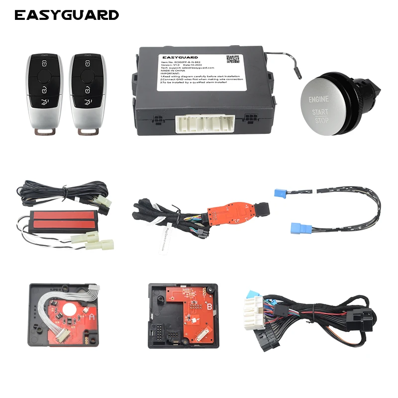 EASYGUARD Plug & Play PKE Remote Starter EC002PP-N-BE2 für Schlüsselstart Benz 09-14 E-Klasse W212/11-15 SLK R172 Image