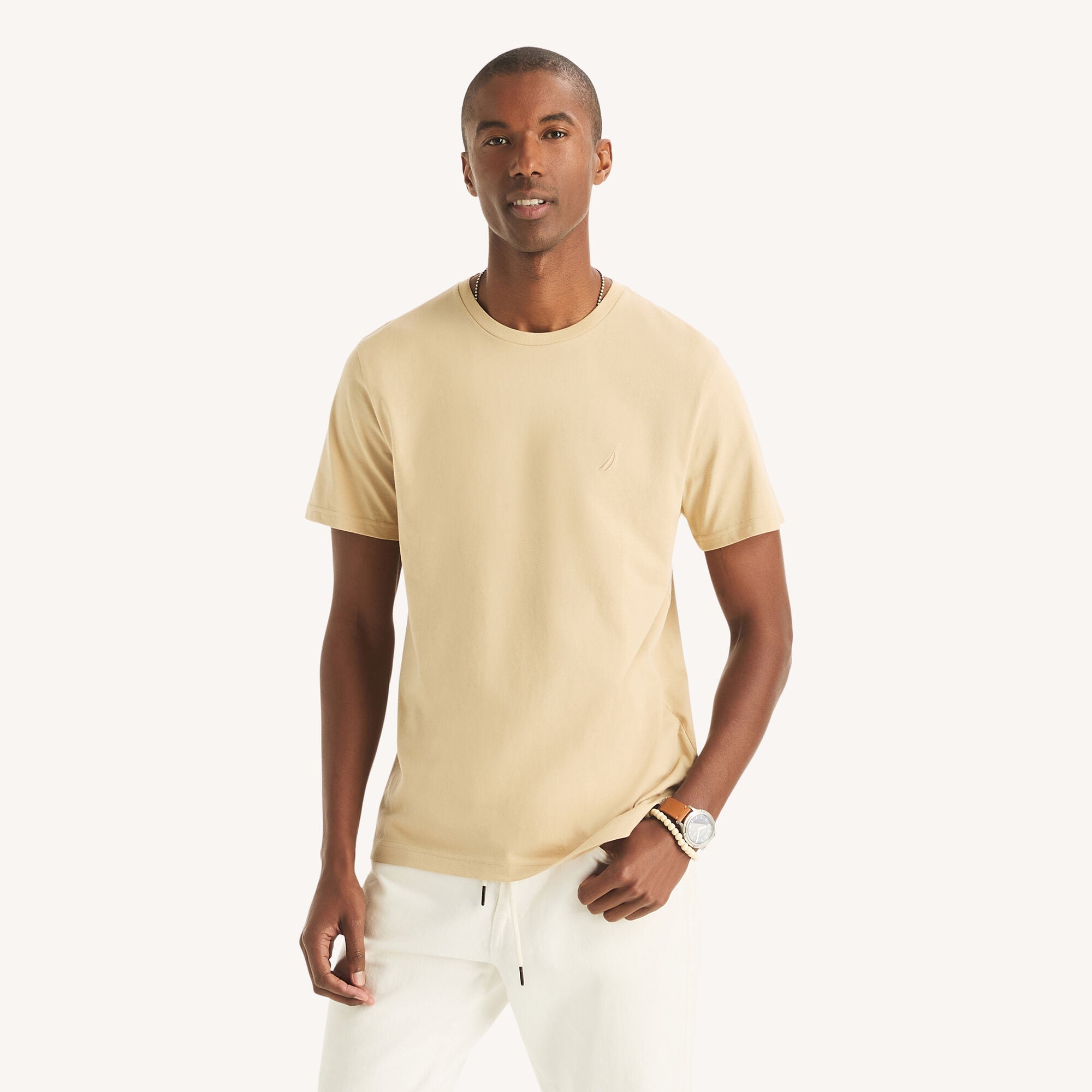 Nautica Men's Crewneck Deck T-Shirt 229 (Safari), 3XL