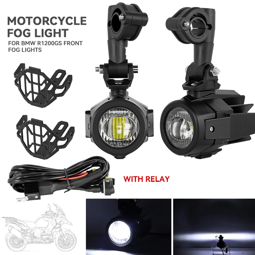 Fendinebbia per moto Faretti ausiliari a LED Fendinebbia Fari aggiuntivi Fari Luci di marcia per accessori GS 1200