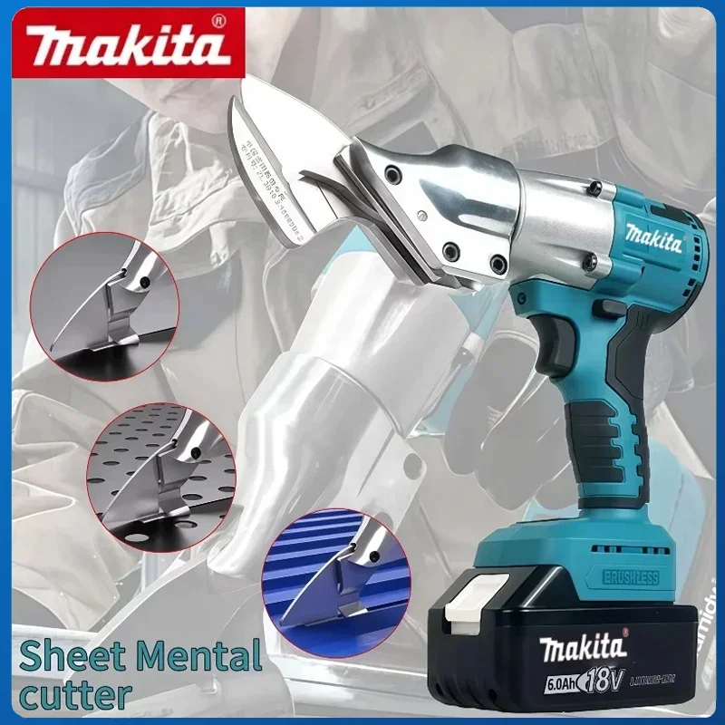 Makita Schere Schneidwerkzeuge Akku-Eisenblech Bürstenlose elektrische Schere Wiederaufladbare Blechschere Passend für 20-V-Batterie Image