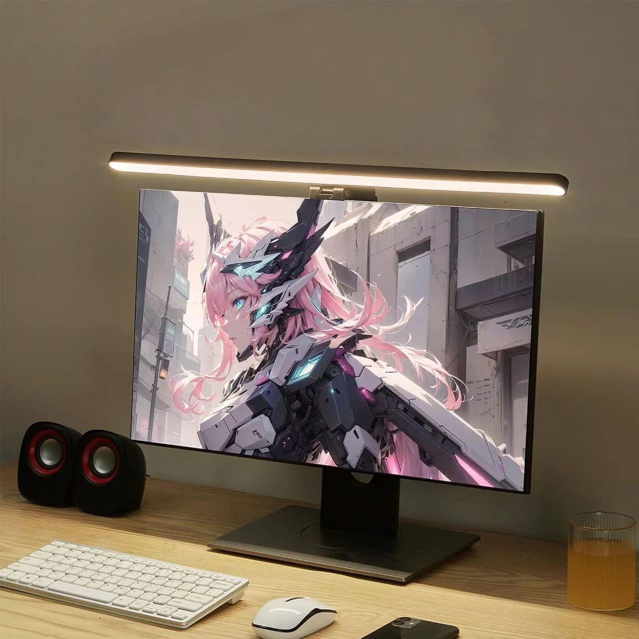RGB Licht LED Monitor Licht Bar Computer Bildschirm Hängen Lichter Atmosphäre Tisch Lampe Lesen Nacht Lichter Gaming Dimmen Lichter