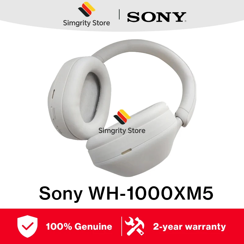 Sony WH-1000XM5 Kabellose Kopfhörer mit Geräuschunterdrückung, 30 Stunden Akkulaufzeit, Bluetooth-Headset Image