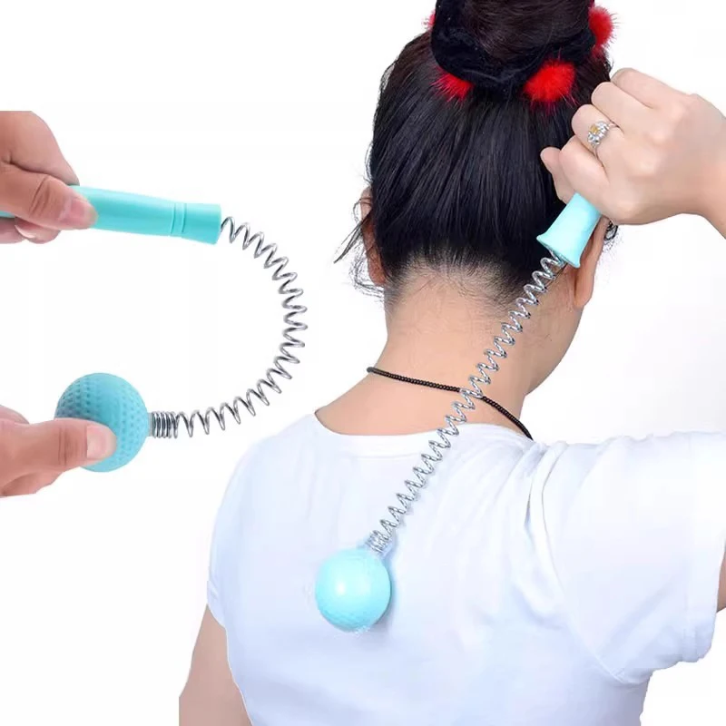 Silikon Meridian Hammer Manuelle Massage Hammer Stick Ball Körper Massager Frühling Elastische Klopfen Schulter Gliedmaßen Taille Massage Werkzeug Image