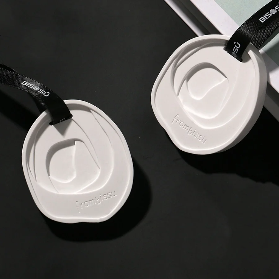 1pc/2pcs aromatherapie stein gips blatt dekorative band hause kleiderschrank auto montiert solide aromatherapie anhänger Image