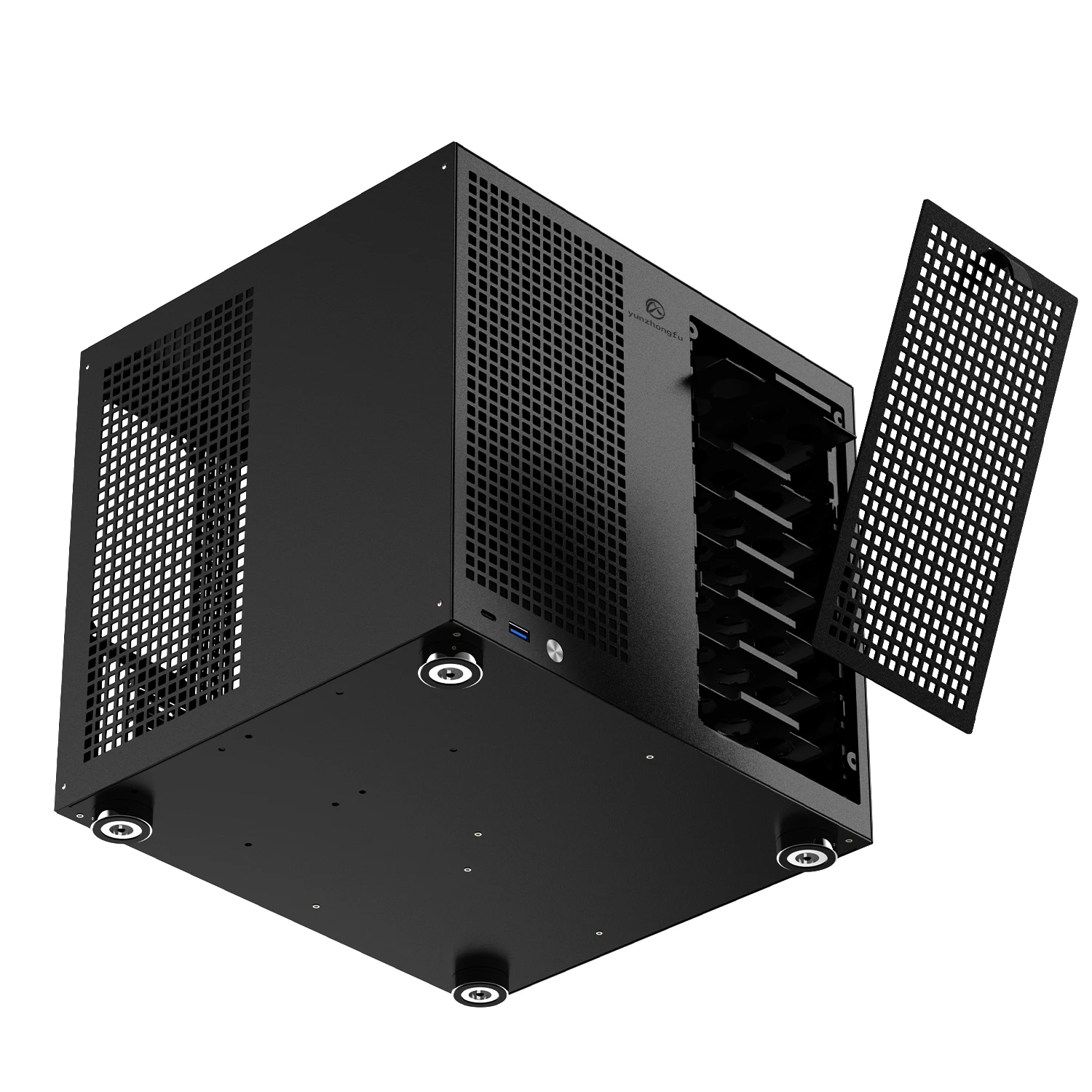 NAS-Computergehäuse für UNRAID und Synology, 8-Bay-Tower mit Backplane, MATX-Motherboard und ATX-Netzteil-Unterstützung, PCIe-Steckplatz in voller Höhe Image