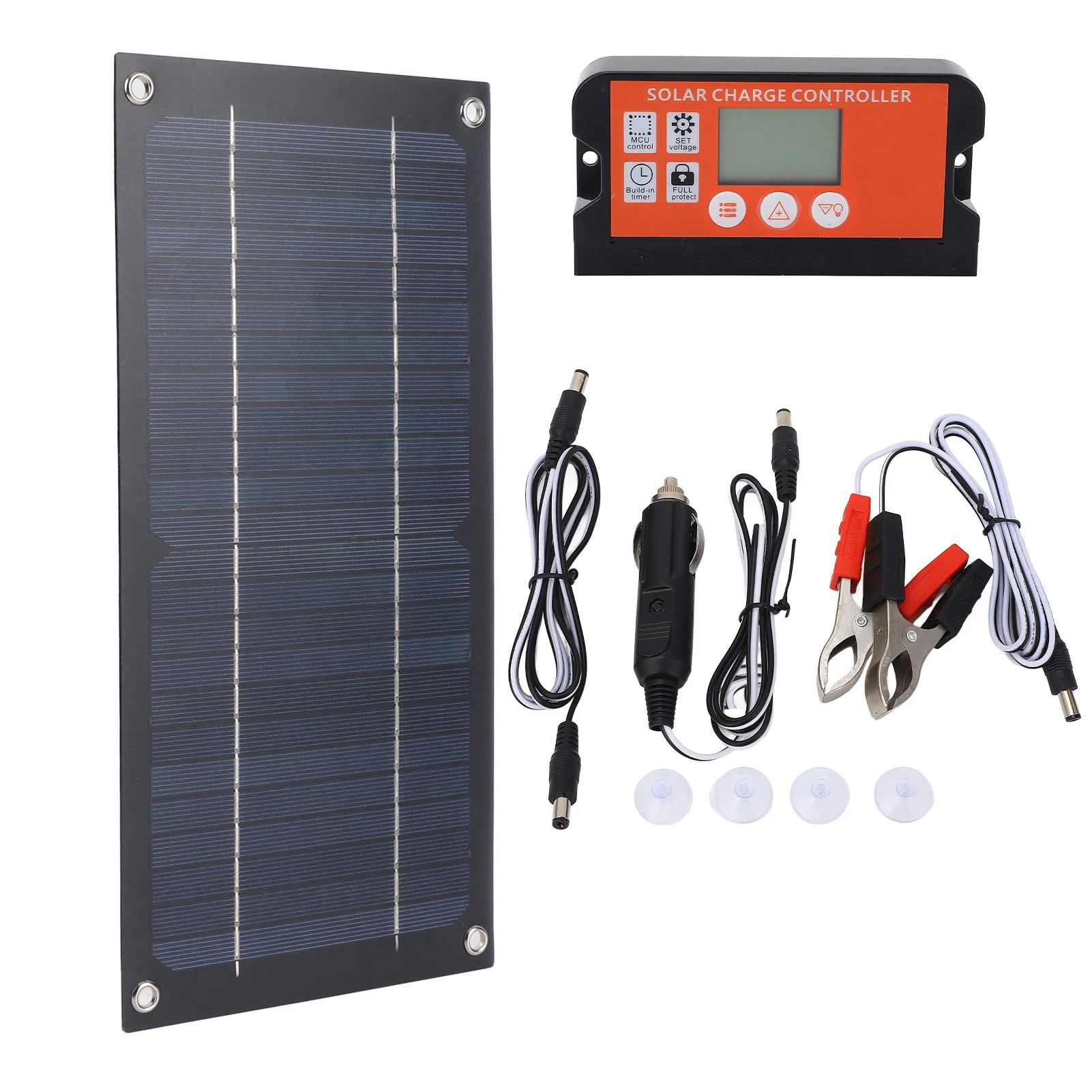 Solarpanel-Kit, hohe Umwandlungsrate, tragbares 600-W-Panel-Ladegerät, 100 A, hohe Ausgangseffizienz für Outdoor-Camping-Landwirtschaft Image