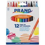 Prang Classic Art Markers Fine Line Assorted Colors Set of 12