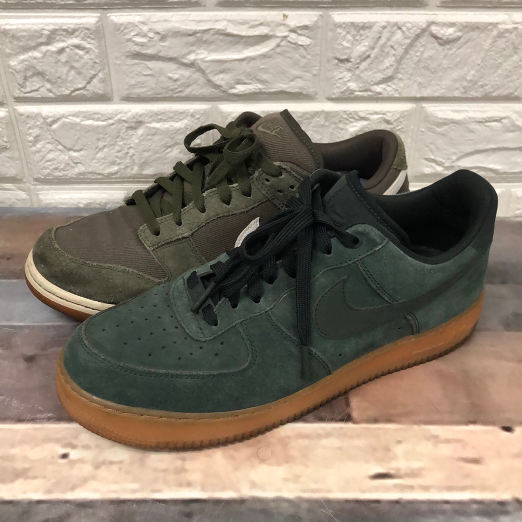 Nike Shoes | Green Suede Left Shoes Nike Air Single Shoes Amputee Mens 10.5 Replacements | Color: Green/Tan | Size: 10.5
