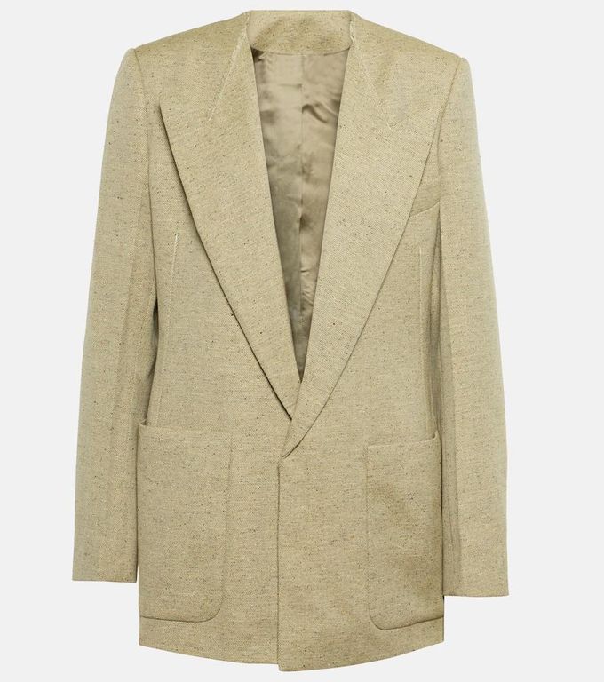 Collarless Single Breasted Jacket