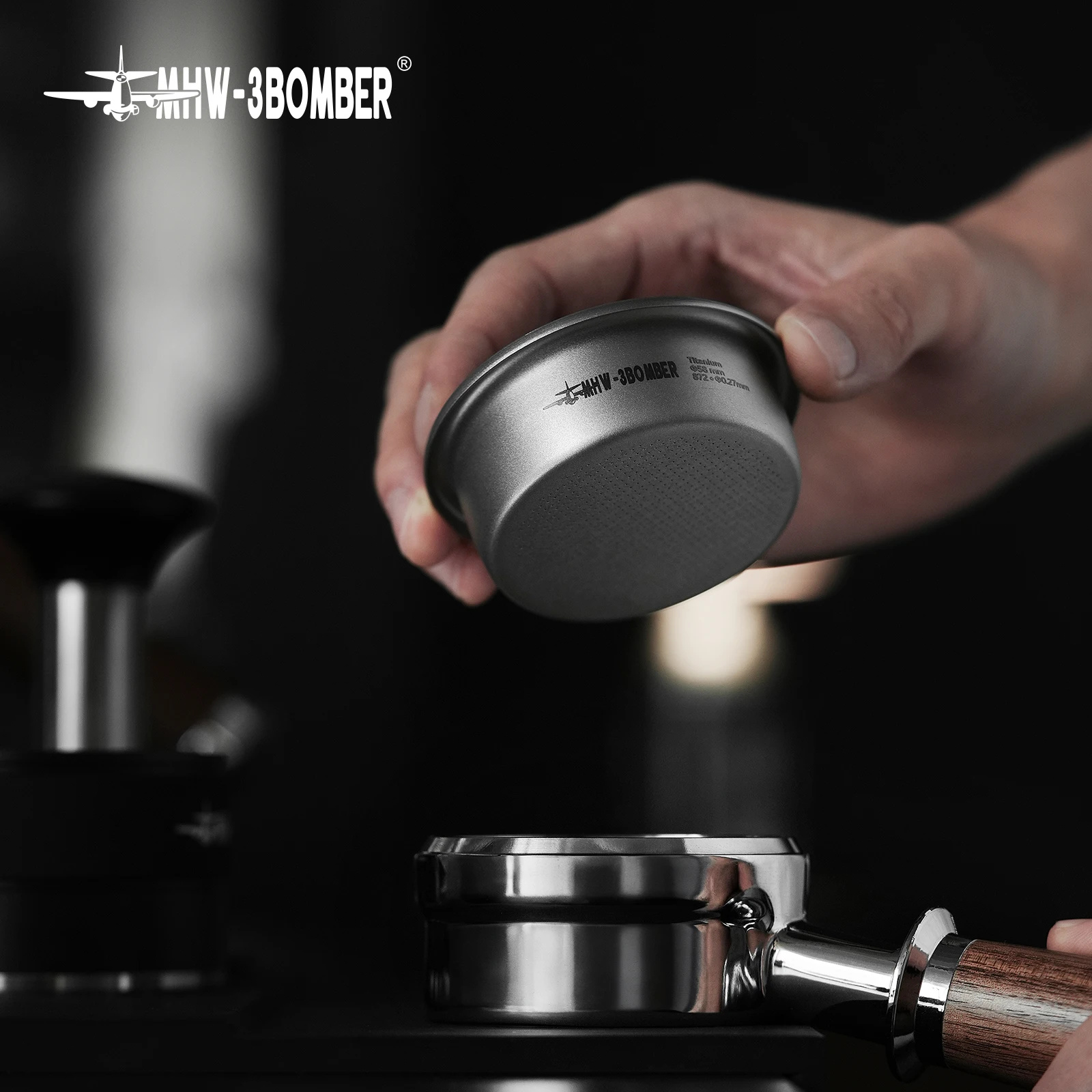 MHW-3BOMBER 58mm Titan Filter Korb Schnelle Heizung Temp Stabilität Espresso Filter Titan Kaffee Barista Werkzeuge Für Espresso