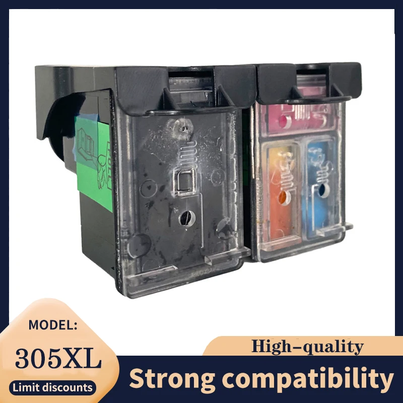 Vilaxh wiederaufbereitete Ersatz für HP 305 HP 305 XL Tintenpatrone für HP Deskjetseries 4100 1212 1255 4122 6422 6430 2332 305