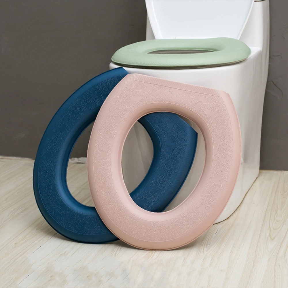 Wasserdicht Weiche Wc Sitz Abdeckung Badezimmer Waschbar Closes Matte Pad Kissen O-form Wc Sitz Bidet Wc Abdeckung Zubehör
