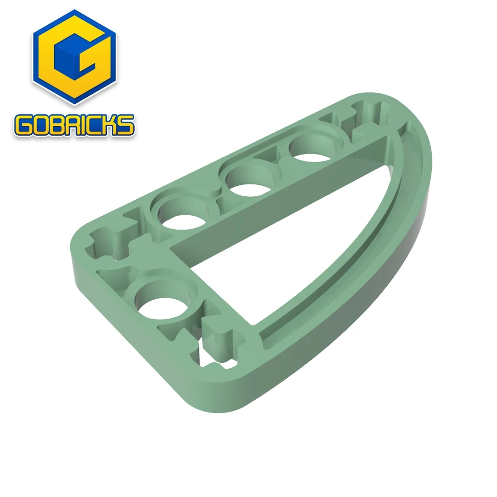 Gobricks GDS-970 technischen, Liftarm, modifizierte L-Form Viertel ellipse dünn 3x5 kompatibel mit Lego 32250 DIY Bildungs block Image