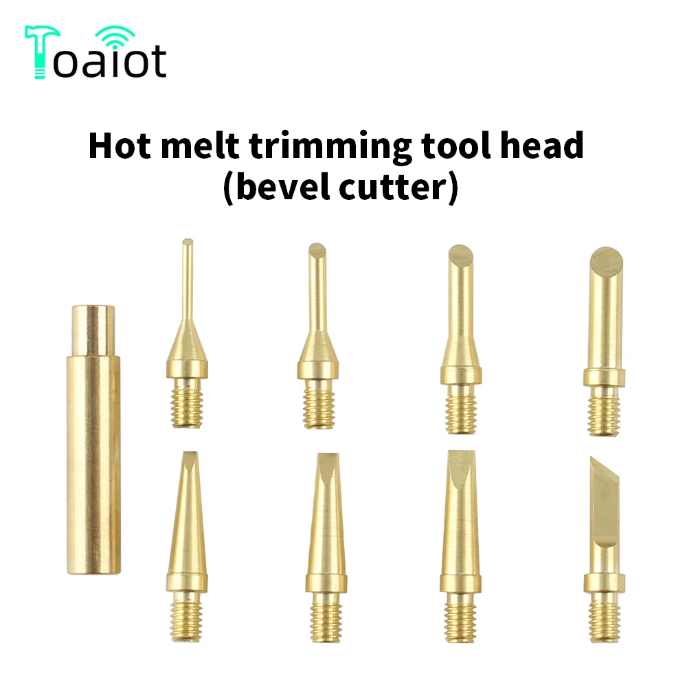 Toaiot Wärmeeinsatz Mutter Eisen Spitze Messing Hot Melt Wärme Set Einsatz Werkzeug Lötkolben Spitze 3D Druck Finishing Werkzeug Trimmen Köpfe Image
