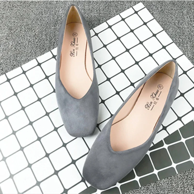 Neue Ankunft Herbst 2022 Leopard Gedruckt Schuhe Für Frauen Keine Ferse Wohnungen Karree Flock Material Plus Größe Slip-ons 45 48 36 Braun