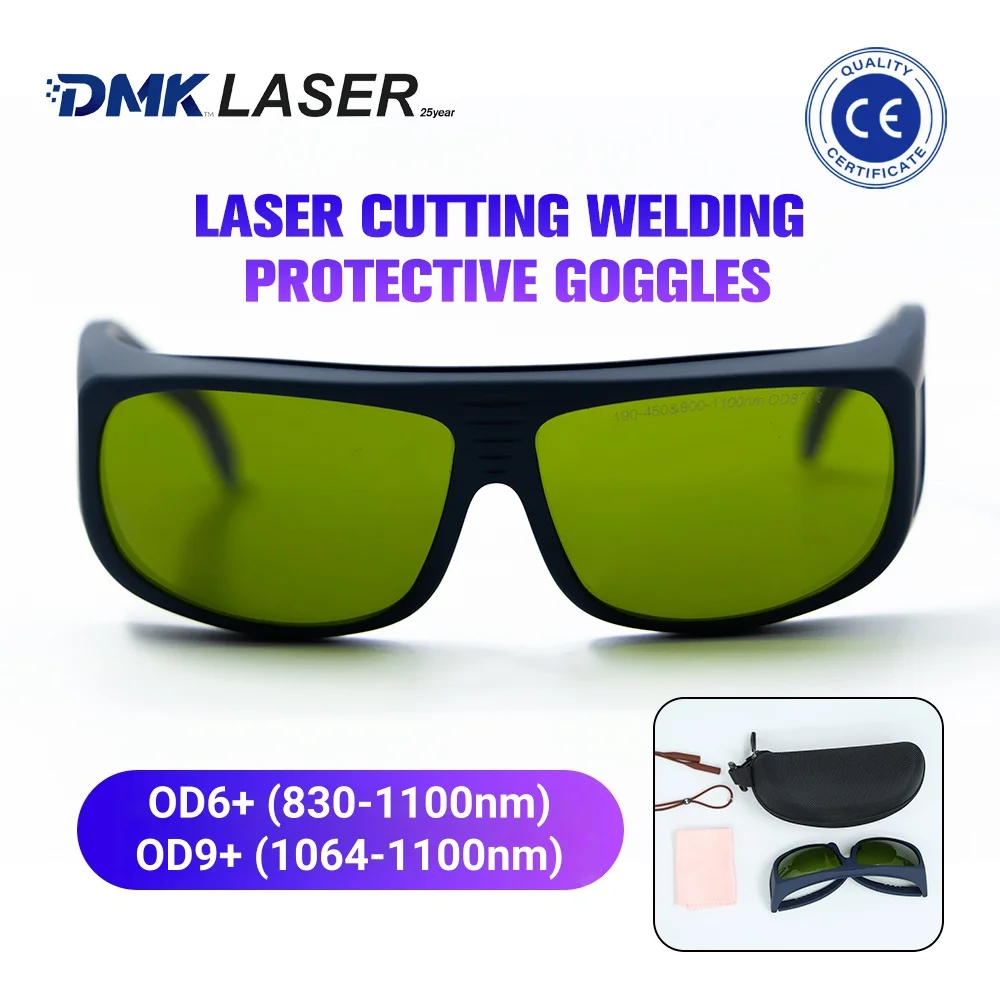 DMK Qilin Laserschneid- und Schweißschutzbrille mit OD9+1064-1100 nm Augenschutzbrille für Antriebs-Anti-Laserstrahlung Image