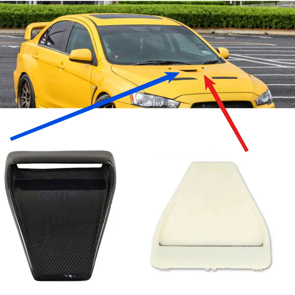 1 GDDT Plastic Center Air Vent Engine BONNET Cover with Paint or No FOR Lancer Evo CZ00 Hood MIDDLE Vent Trim 5915A077