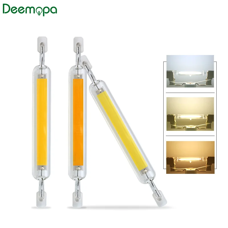 Superhelle LED R7s COB-Glasröhre 5 W 10 W 20 W 78 mm 118 mm J78 J118 Maisglühbirne AC 220 V 110 V Heim-Halogenlampe ersetzen
