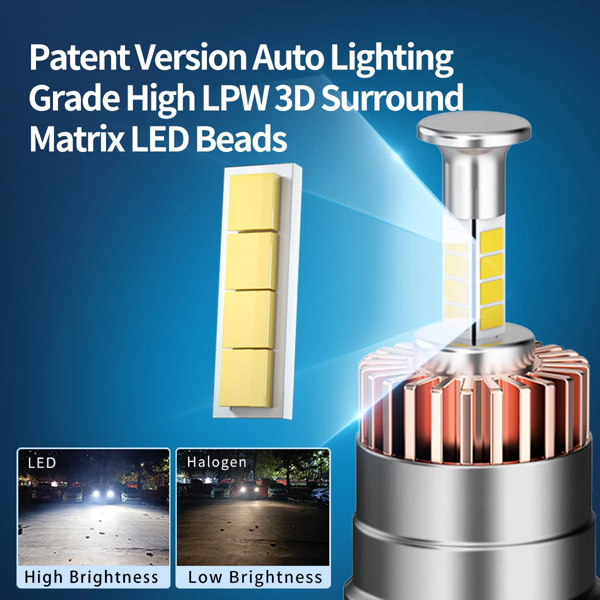 LED-Scheinwerferlampen H7 70 W/Paar 6000 K 1:1 Halogen-Design direkt ersetzt Turbo-Lüfter-Kupferrohr + 600 % Helligkeit Plug-and-Play