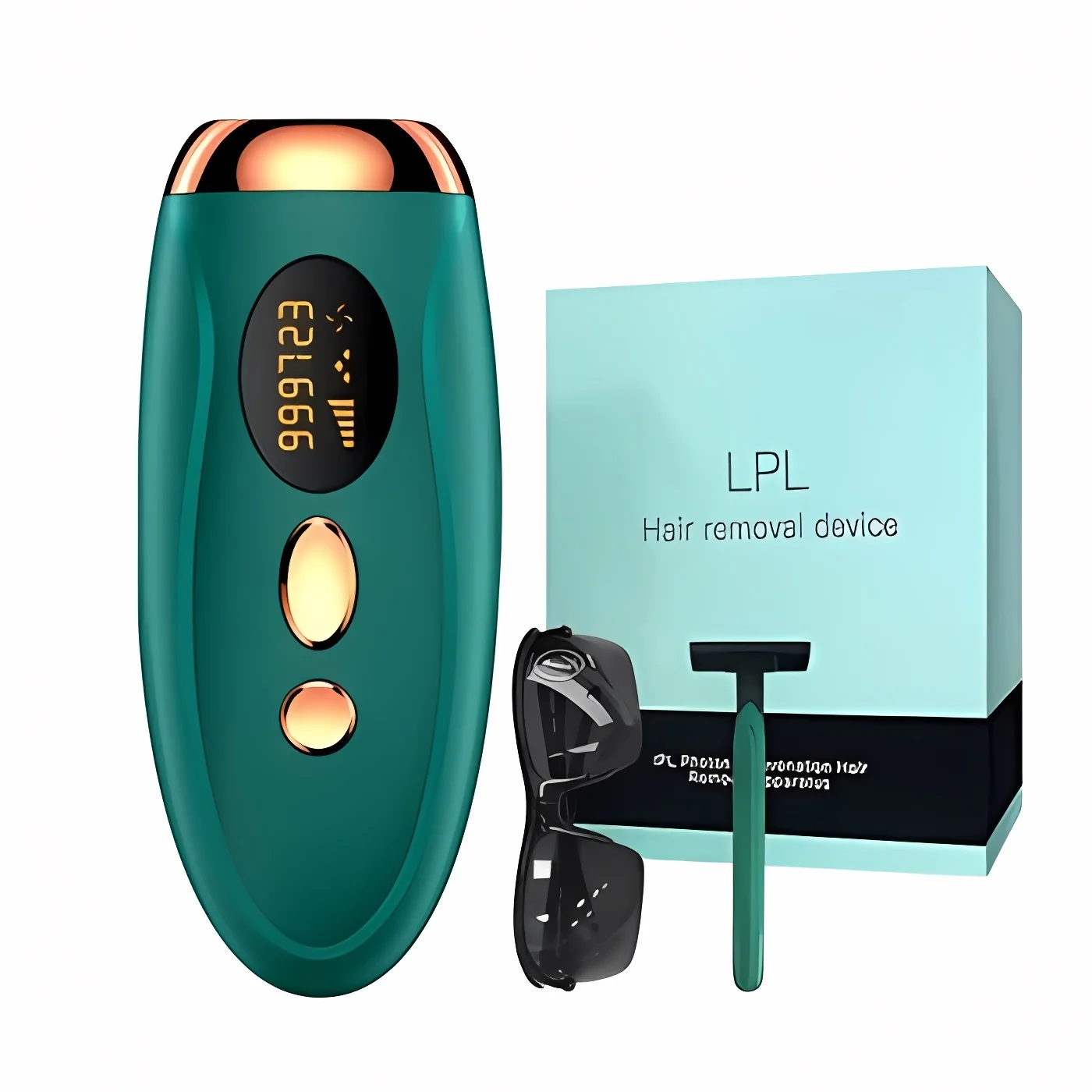 Tragbarer IPL-Laser-Epilierer 999999 Blitze – Schmerzlose, dauerhafte Haarentfernung für Damenkörper und Bikinizone Image