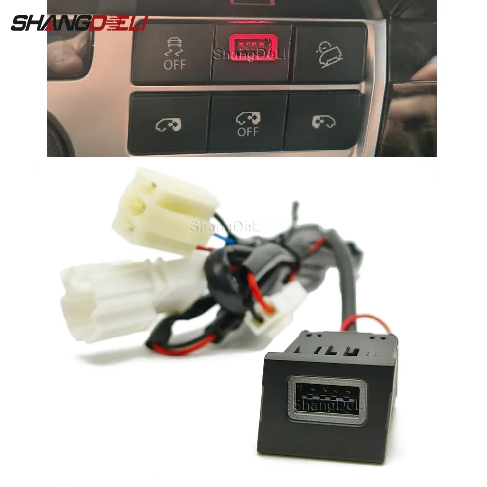 1PC Auto Ladegerät Buchse QC 3,0 schnelle ladung USB lade Outlet Power Adapter Telefon ladegerät Für Volkswagen Multivan T6 Image