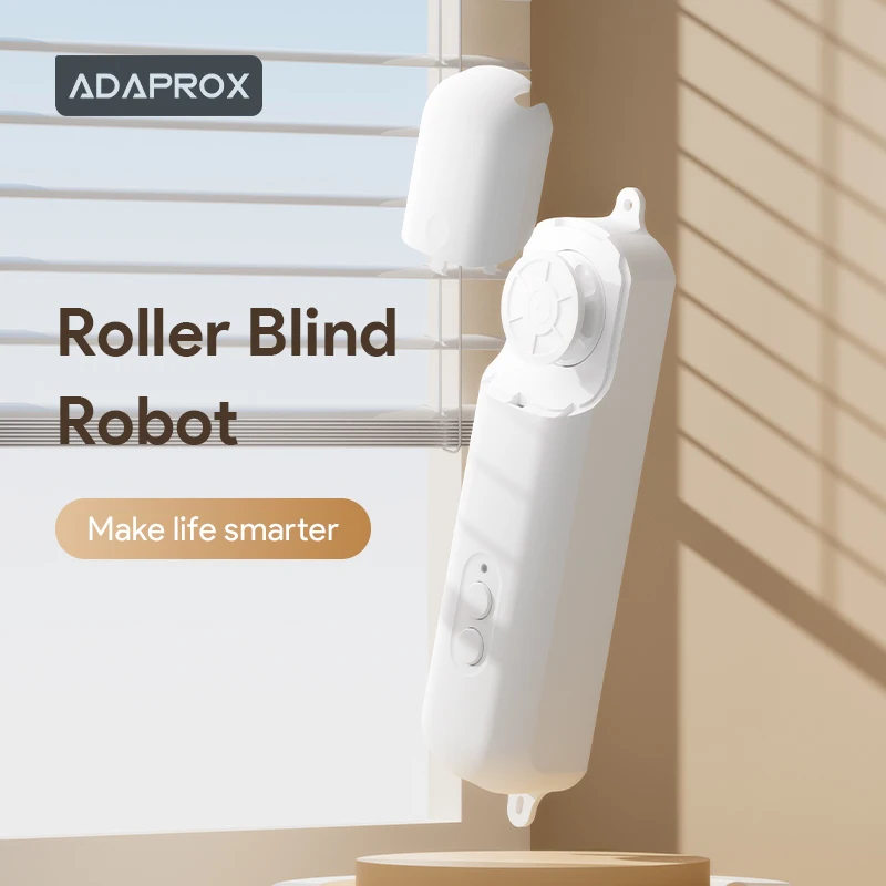 Rollo-Roboter für Tuya, wiederaufladbarer automatischer Vorhangmotor, Rolladenöffner, Siri-Sprachsteuerung für Alexa, Google Assistant