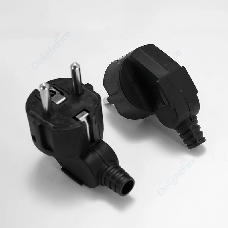 EU-Stecker-Adapter, 16 A, männlich, Ersatzsteckdosen, wiederaufladbar, Schuko-Steckdose, Konverter-Adapter, 4,8 mm, abnehmbarer Stecker Image