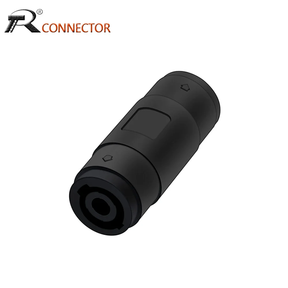 1pc 4Pins/Pol Buchse auf Buchse Speakon Koppler Adapter Audio Kabel Stecker New Image