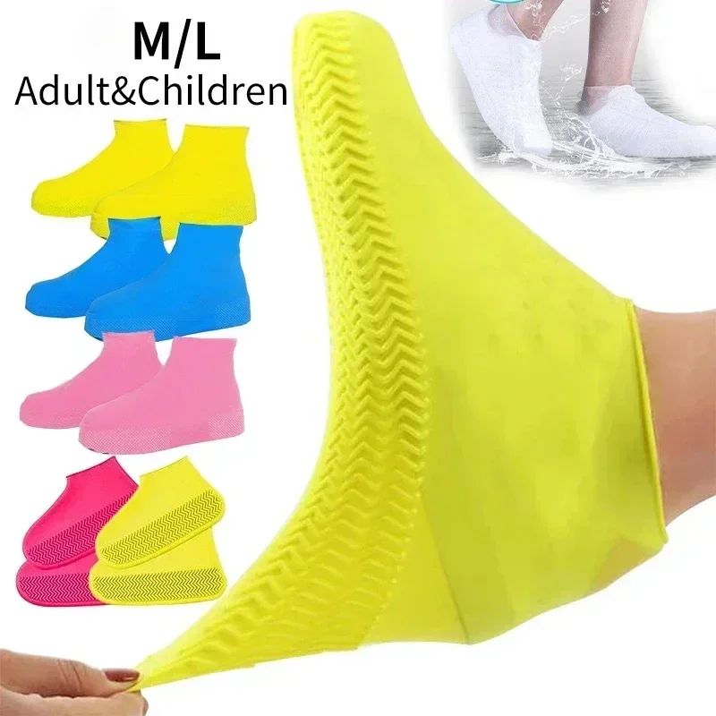 Wasserdichte Schuhe Abdeckungen Regen Stiefel Regen Schuh Schutz Wiederverwendbare Spaziergang Im Freien Wasserdichte Schuh Schuhe Ausrüstung. Silica Gel Home Image