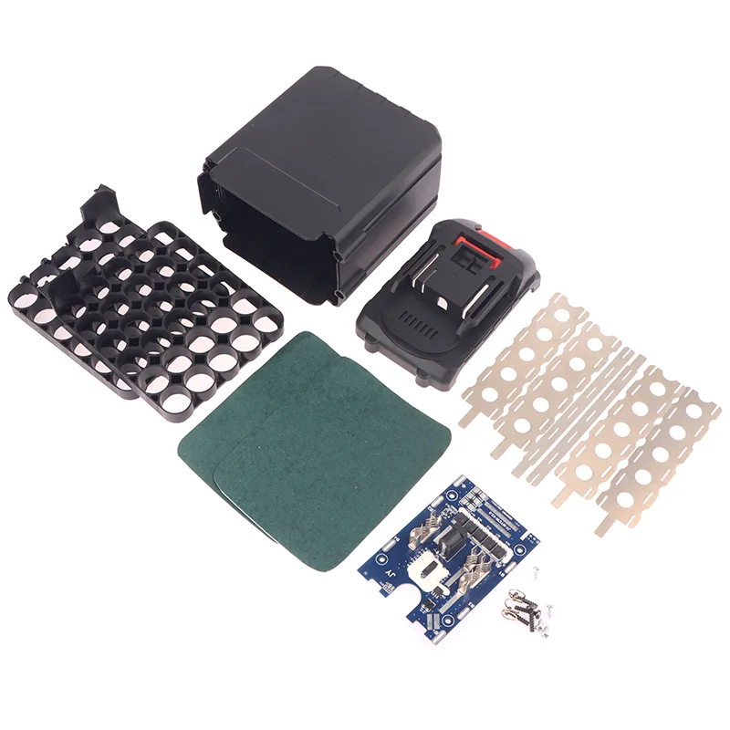 1 Set Li-Ionen-Batteriegehäuse, 30-Zellen-18650-Lithium-Batteriegehäuse, PCB-Ladeschutz, Platinenboxen Image