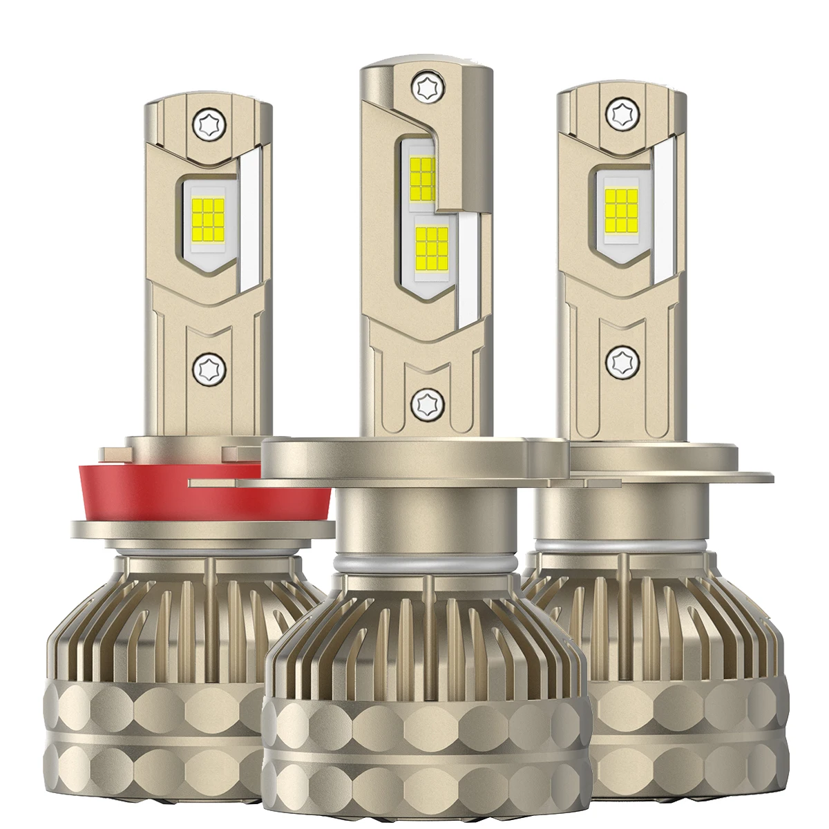 200 W/Paar Ultra Leistungsstarke LED-Scheinwerferlampen H1 H7 H4 H11 H8 9005 HB3 9006 HB4 9012 HIR2 Superhelligkeit 200000LM für Autolicht Image