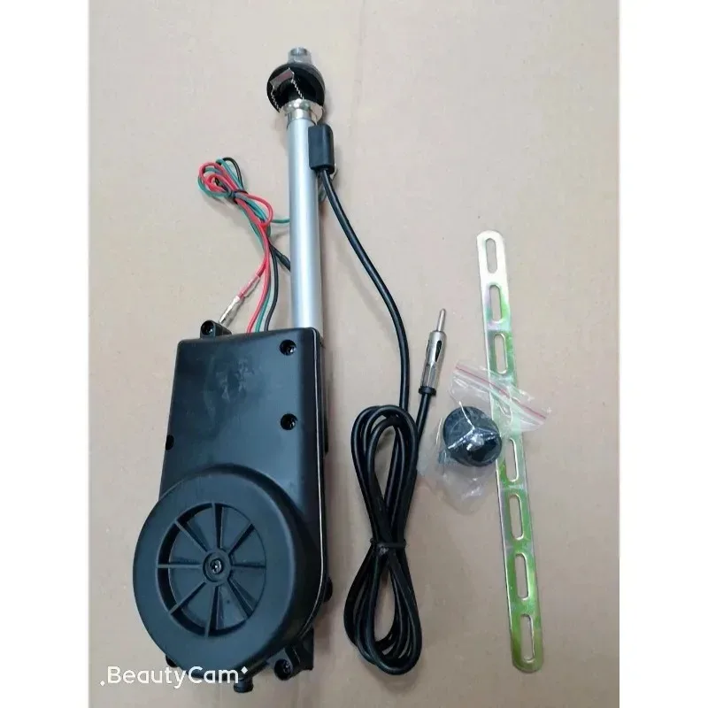 Für Auto Radio Audio Universal Elektrische Antenne Automatische Teleskop 12V AM FM Sender Antennen Außen Fahrzeug Zubehör Image