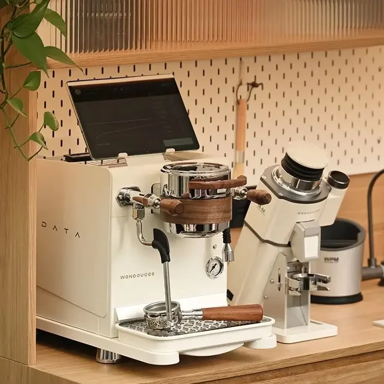 Italienische Halbautomatische, 9Bar Dual Boiler, Druck Swing Extraktion Zahnradpumpe Kaffeemaschine Daten, 220V 50Hz, Pad nicht haben, Image