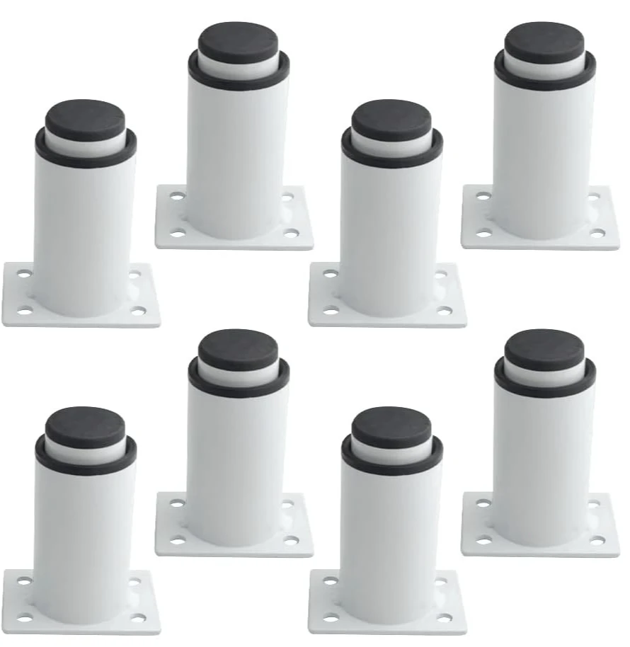 Ersatz-Metallfüße, weiß/schwarz, verstellbare Möbelbeine aus Edelstahl für Schrank, Sofa, Schrank, Möbelbeschläge Image