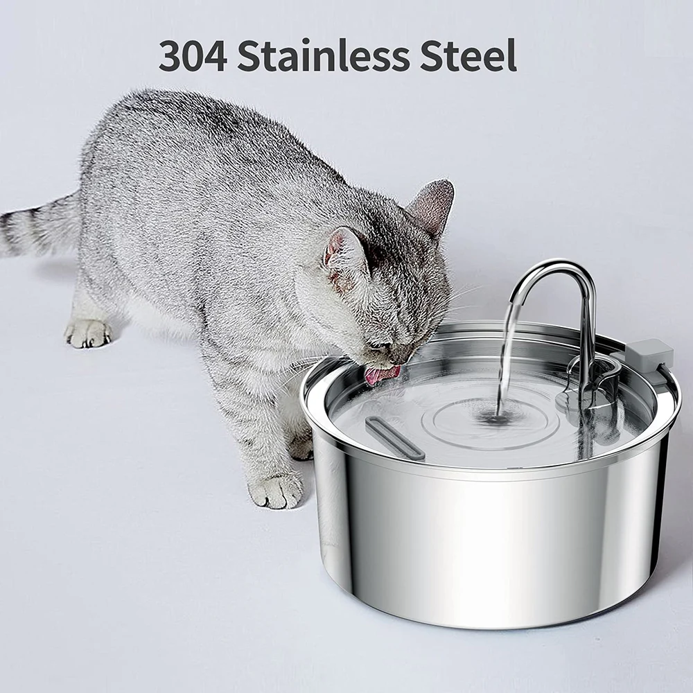 3,2 L Katze Automatische Wasser Dispenser Pet Smart Induktion Wasser Feeder USB Mit Filter Edelstahl Hund Feeder Pet Liefert