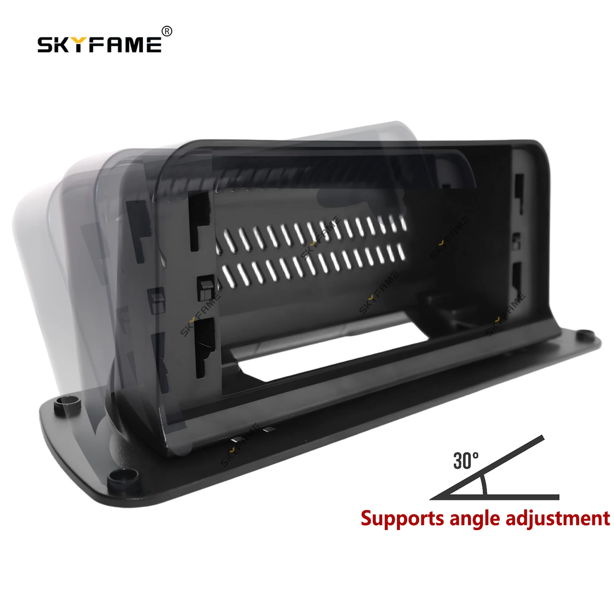 SKYFAME 12,3 Zoll Universal Desktop Drehbarer Autorahmen Fascia Android Radio Dash Fitting Panel Kit Image