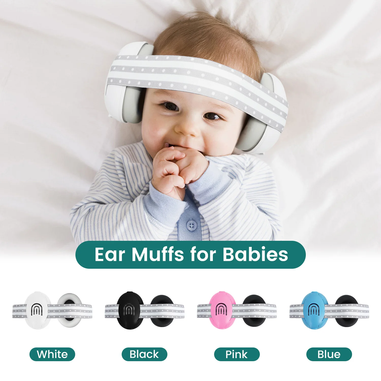 1pc Baby Ear Protection for Babies and Toddlers up to 36 Months, Noise Reduction Earmuffs - Comfortable Baby Headphones Against