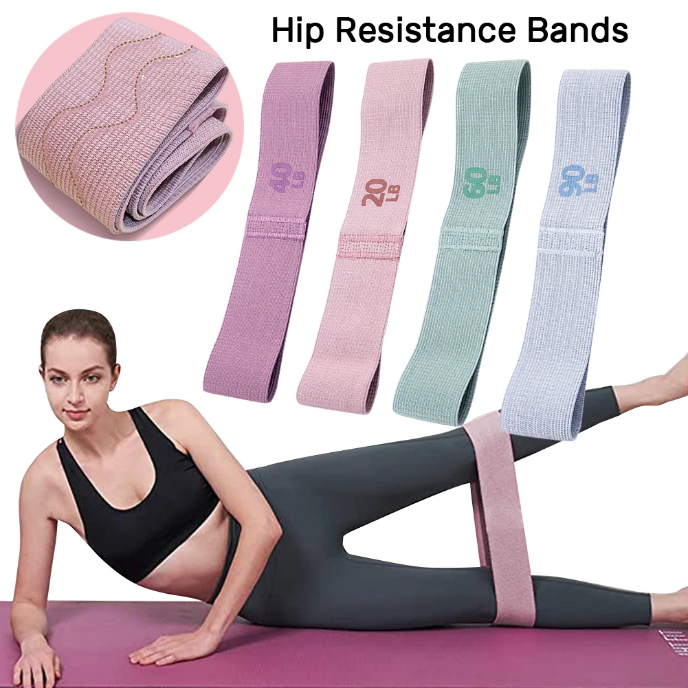 Widerstand Booty Bands Anti-Rutsch Pilates Hüfte Kreis Tragbare Gesäß Oberschenkel Gummibänder Yoga Gym Ausrüstung Image