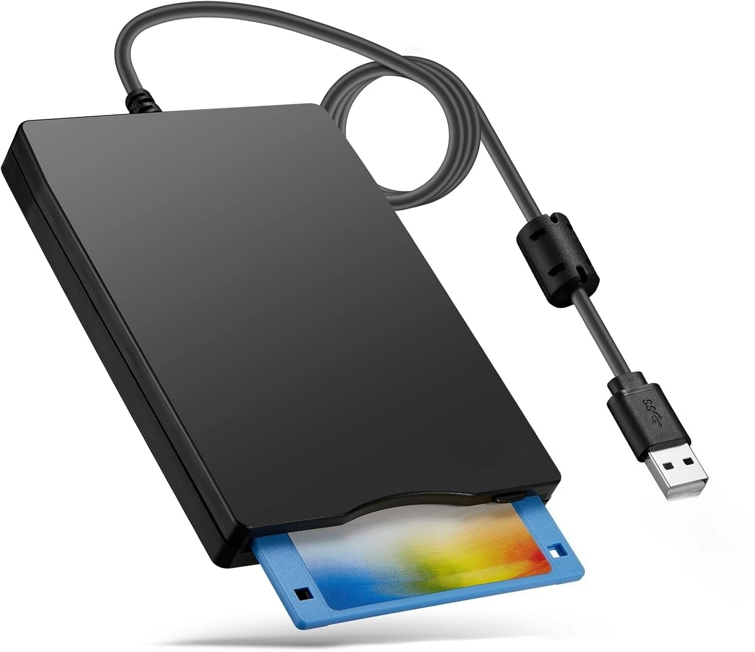 Lecteur de disquette USB, lecteur de disquette 3,5 pouces Portable USB externe 1,44 mo FDD Diskette Drive pour Windows 7 10 11 PC ordinateur portable