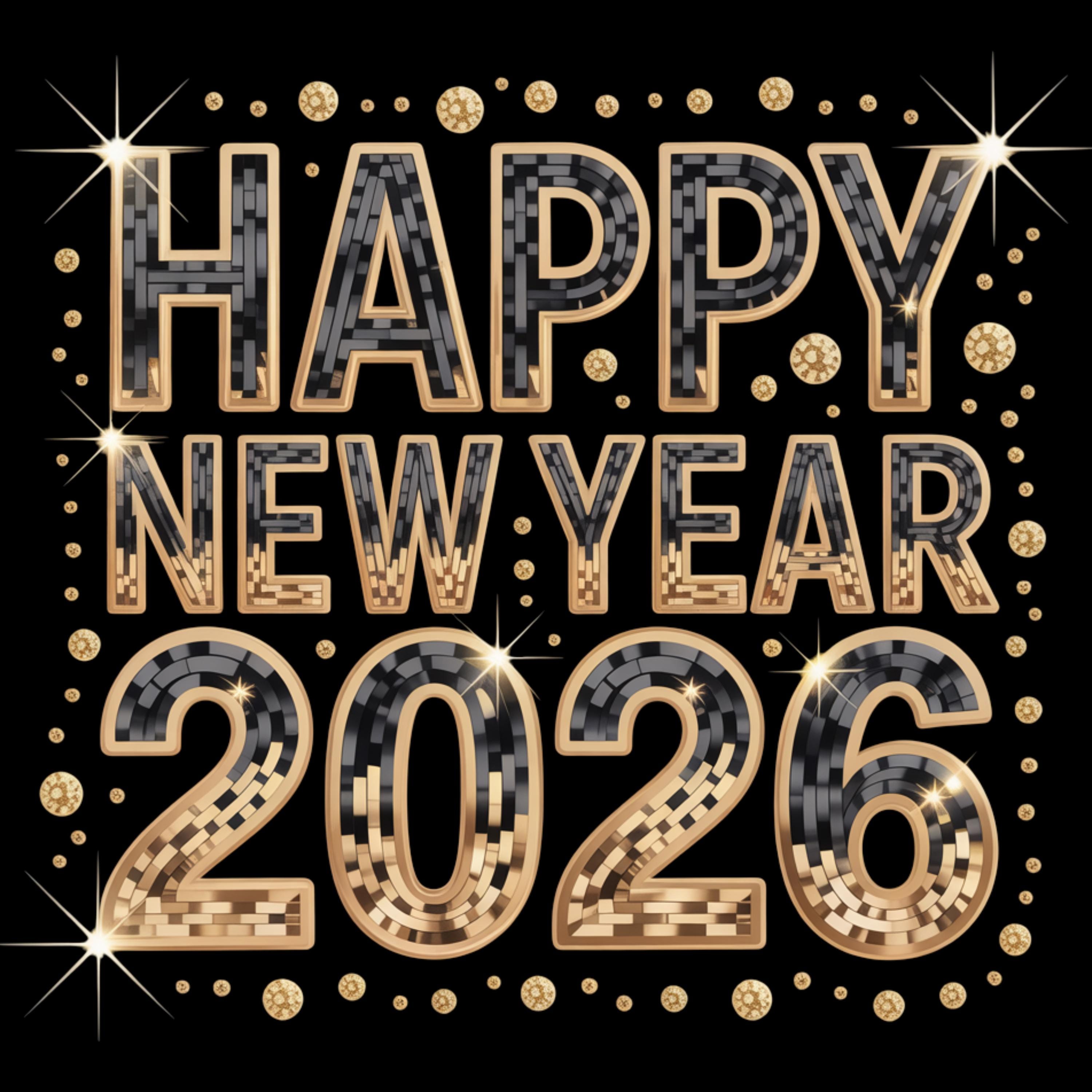 Felice Anno Nuovo 2026 PNG, PNG digitale 2026, Pacchetto di lavoretti PNG per Capodanno 2026, Felice Anno Nuovo 2026 PNG, Capodanno 2026 PNG, Design P