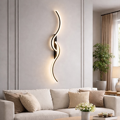 LED-Wandleuchte 3000-6000k dimmbare Silikon-Wandleuchte ist für Schlafzimmer, Wohnzimmer, Badezimmer, Korridor geeignet Image