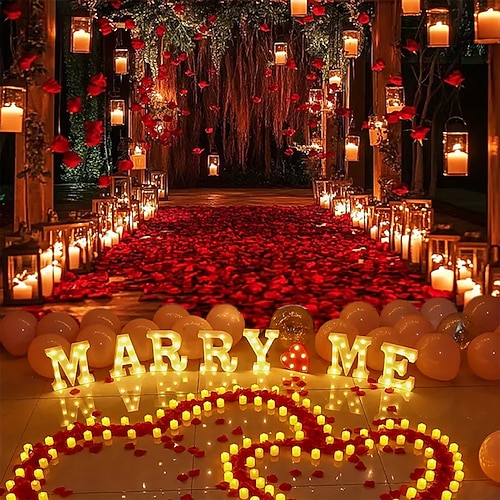 Valentinstag Tapisserie Banner Decke Rose Liebe Herz Niedlich Romantisch 3D Party Wohnzimmer Hintergründe aufnehmen Dekoration für Heiratsanträge Wohndeko Image