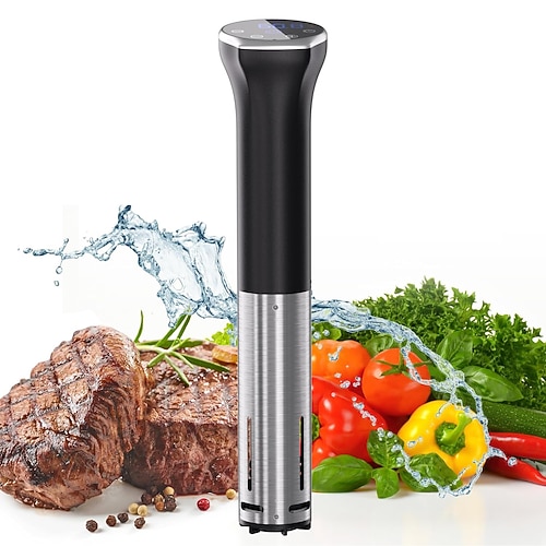 WLAN-Sous-Vide-Gerät, 1100-W-Sous-Vide-Kocher, wasserdicht (IPX7), Sous-Vide-Wasserbad mit Temperaturregelung tragbares Sous-Vide-Gerät mit Timer-Steuerung und einfacher Aufbewahrung Image